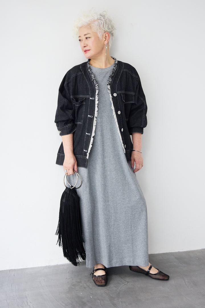 フレンチスリーブTワンピース