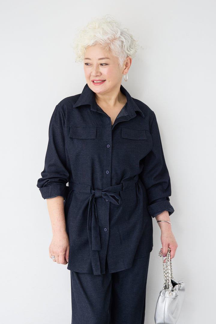 ウエストマークシャツセットアップ