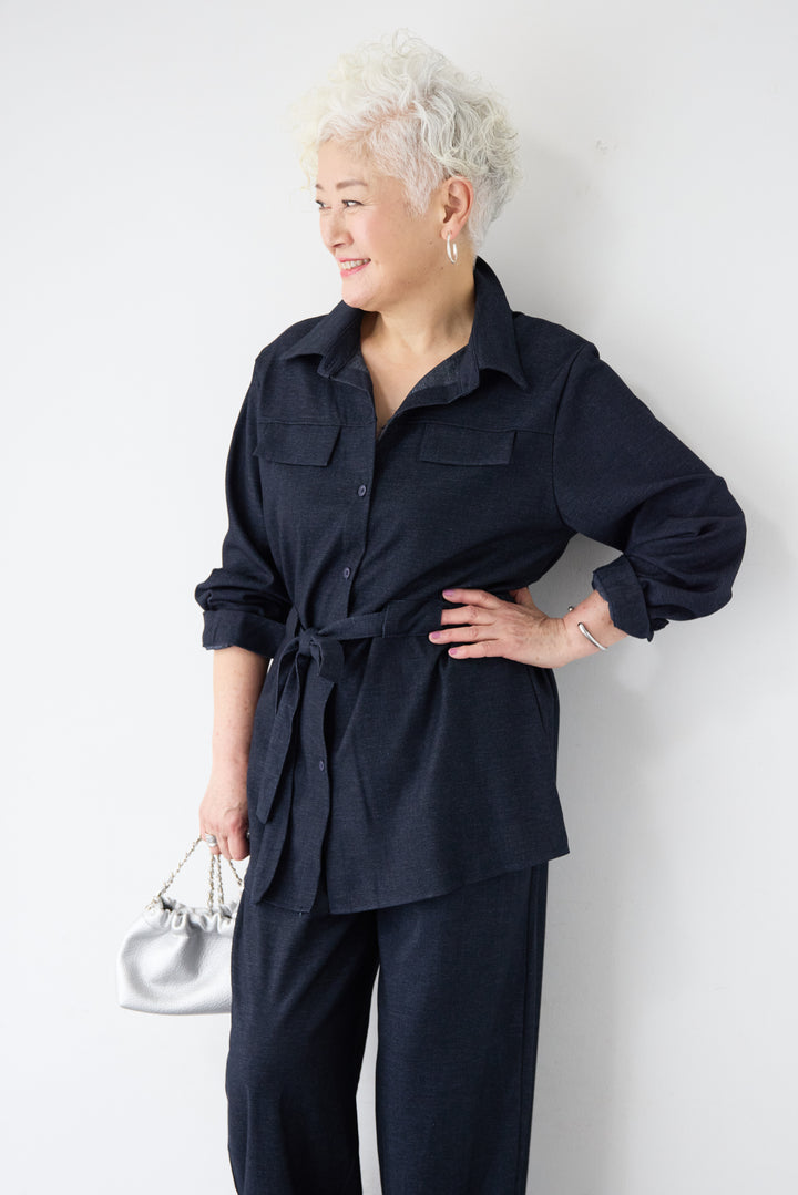 ウエストマークシャツセットアップ