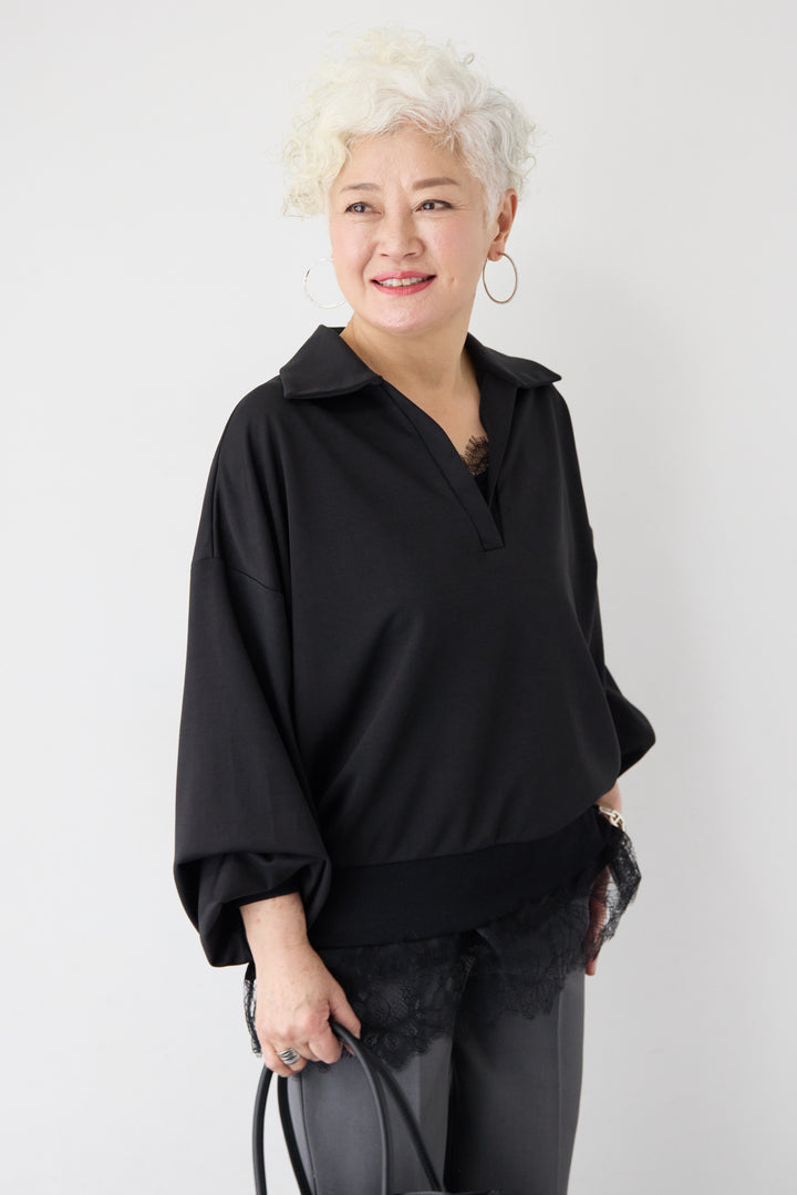 スキッパーポンチプルオーバー