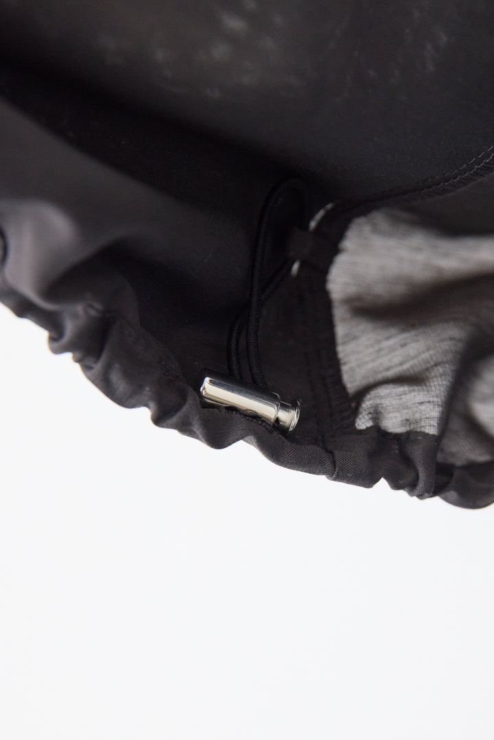 スラブリネン フーディショートブルゾン