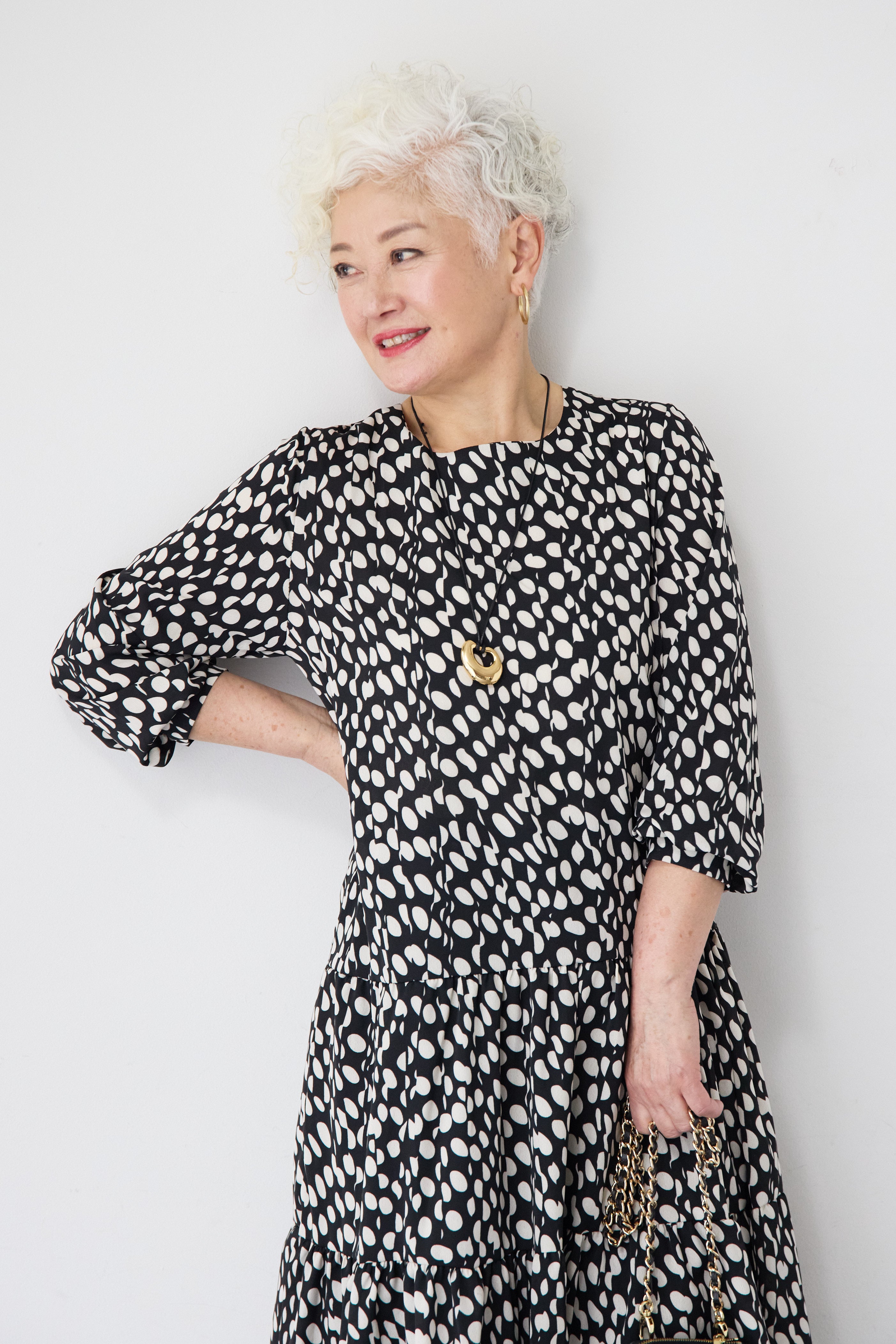 ドット柄ティアードワンピース – plusotoha