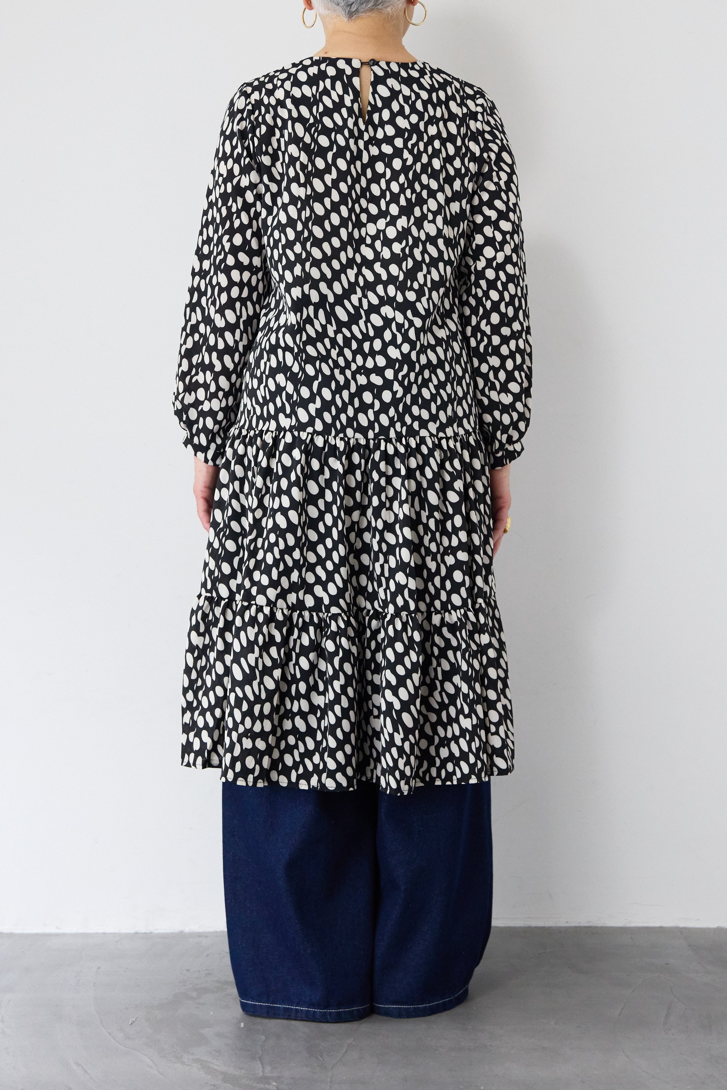 ドット柄ティアードワンピース – plusotoha