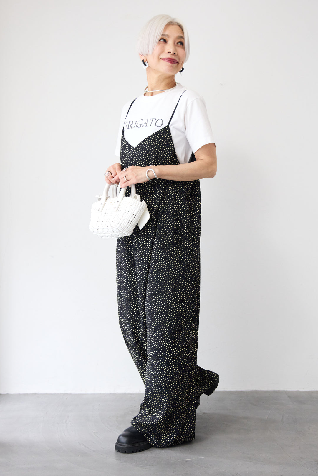 ラップキャミサロペット