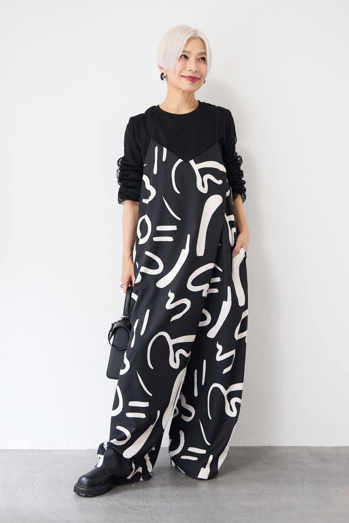 ラップキャミサロペット