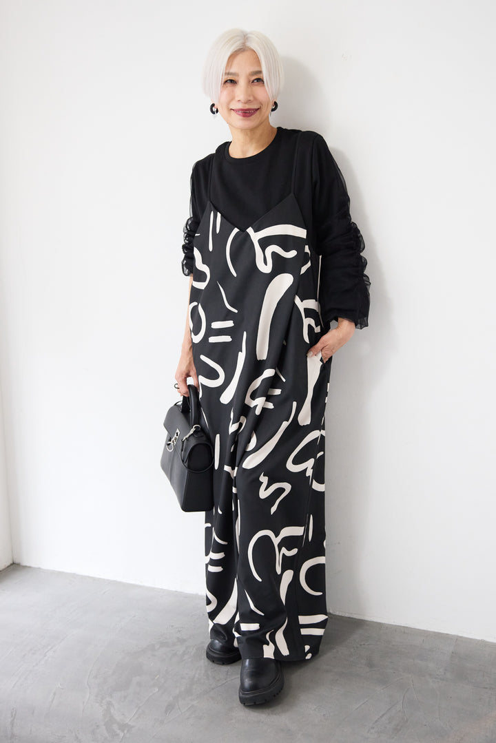 ラップキャミサロペット