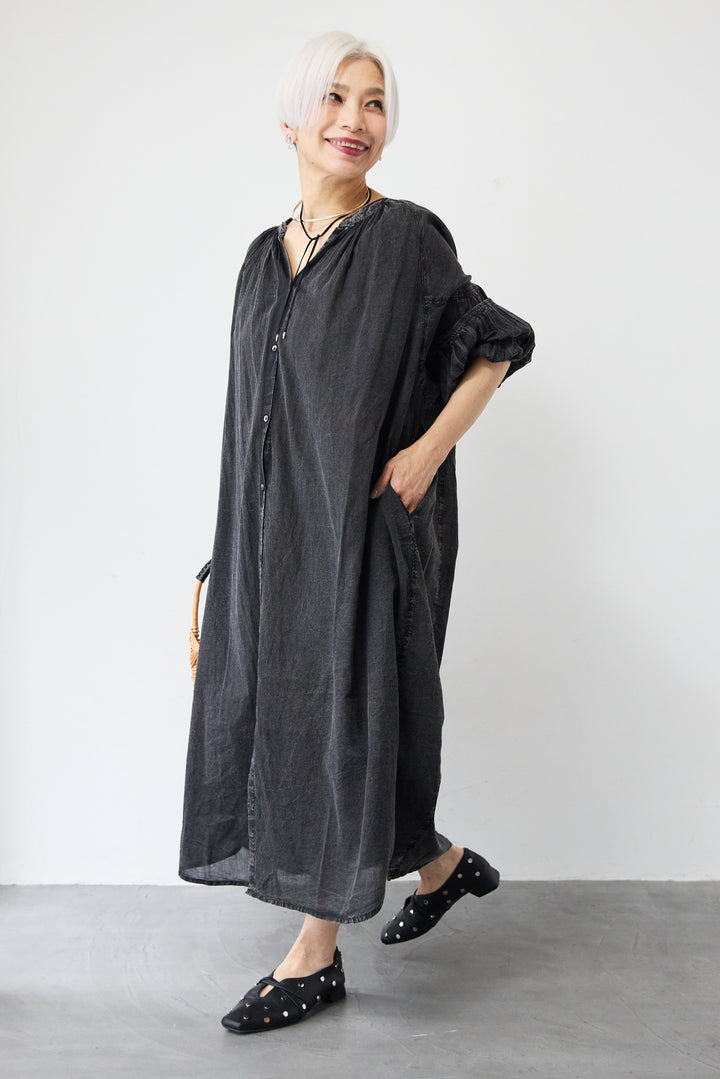 ヴィンテージライクギャザーワンピース