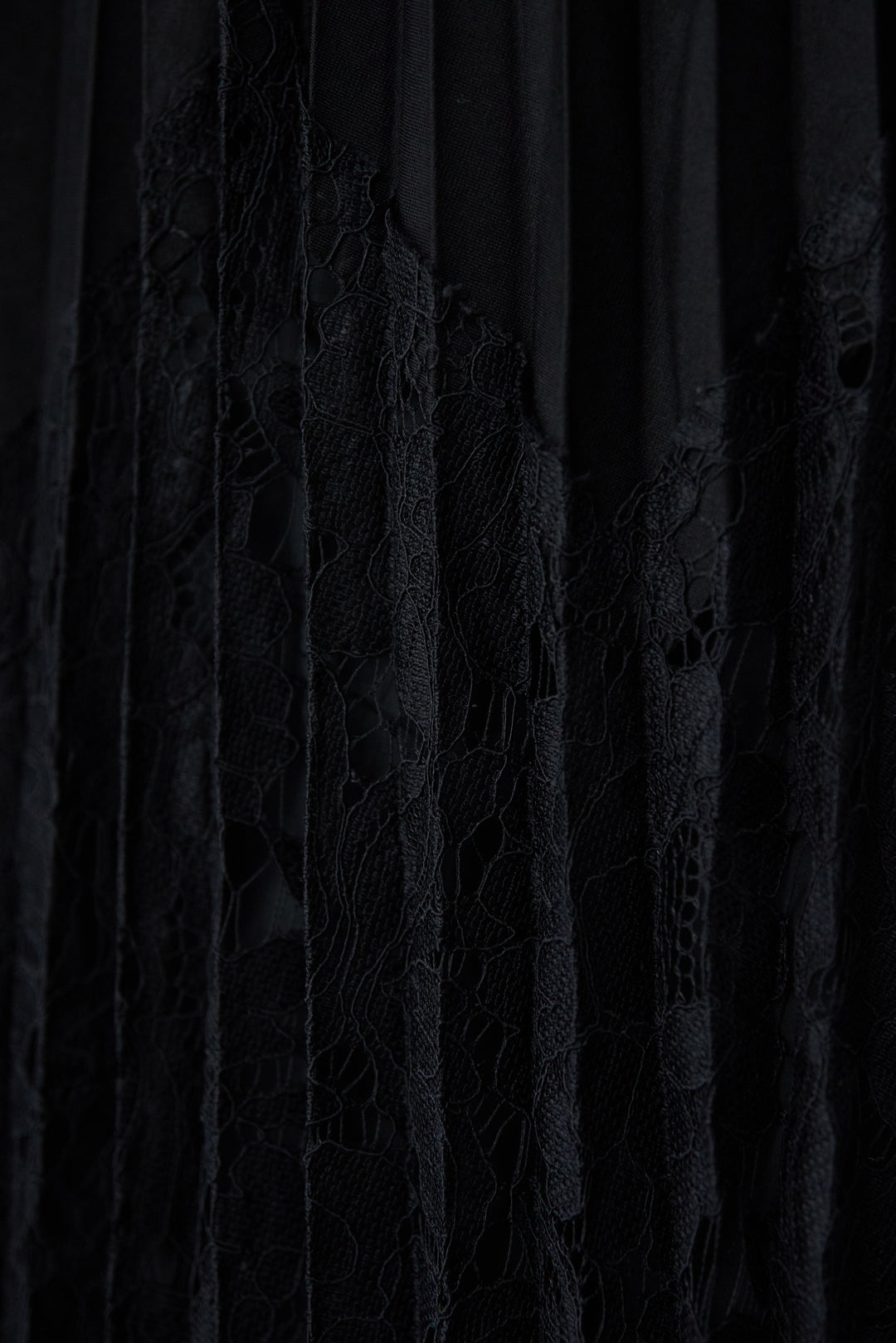 レース切替プリーツスカート