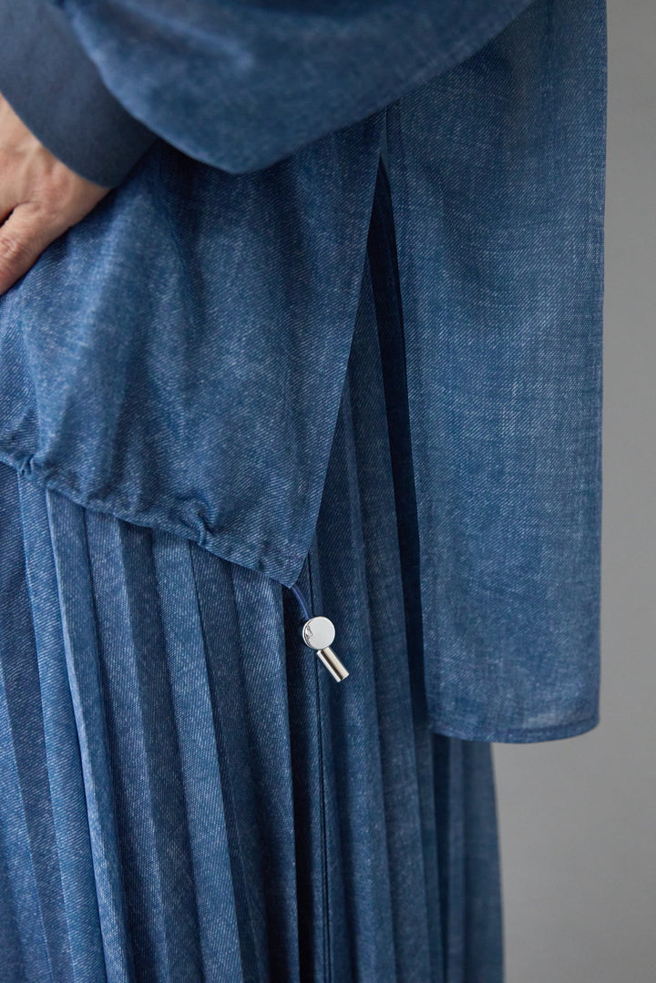 シアーデニムスキッパーシャツ