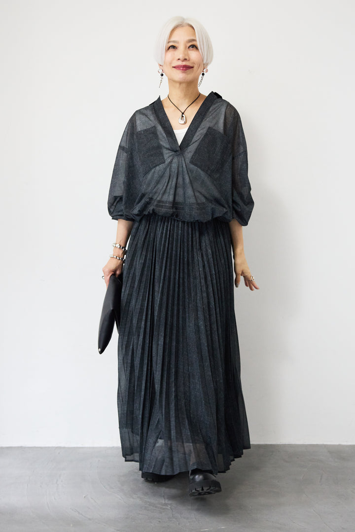 シアーデニムスキッパーシャツ