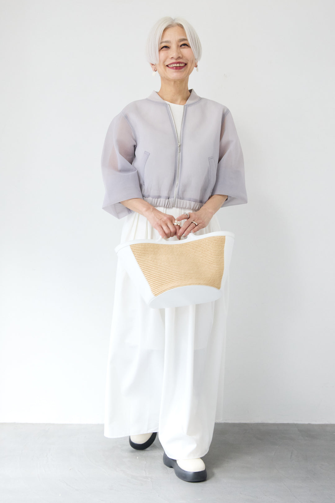 シアーダンボールジップブルゾン