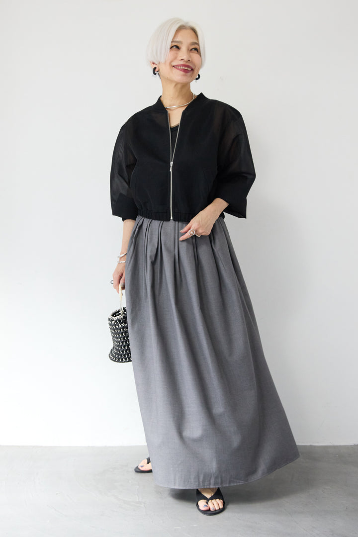 シアーダンボールジップブルゾン