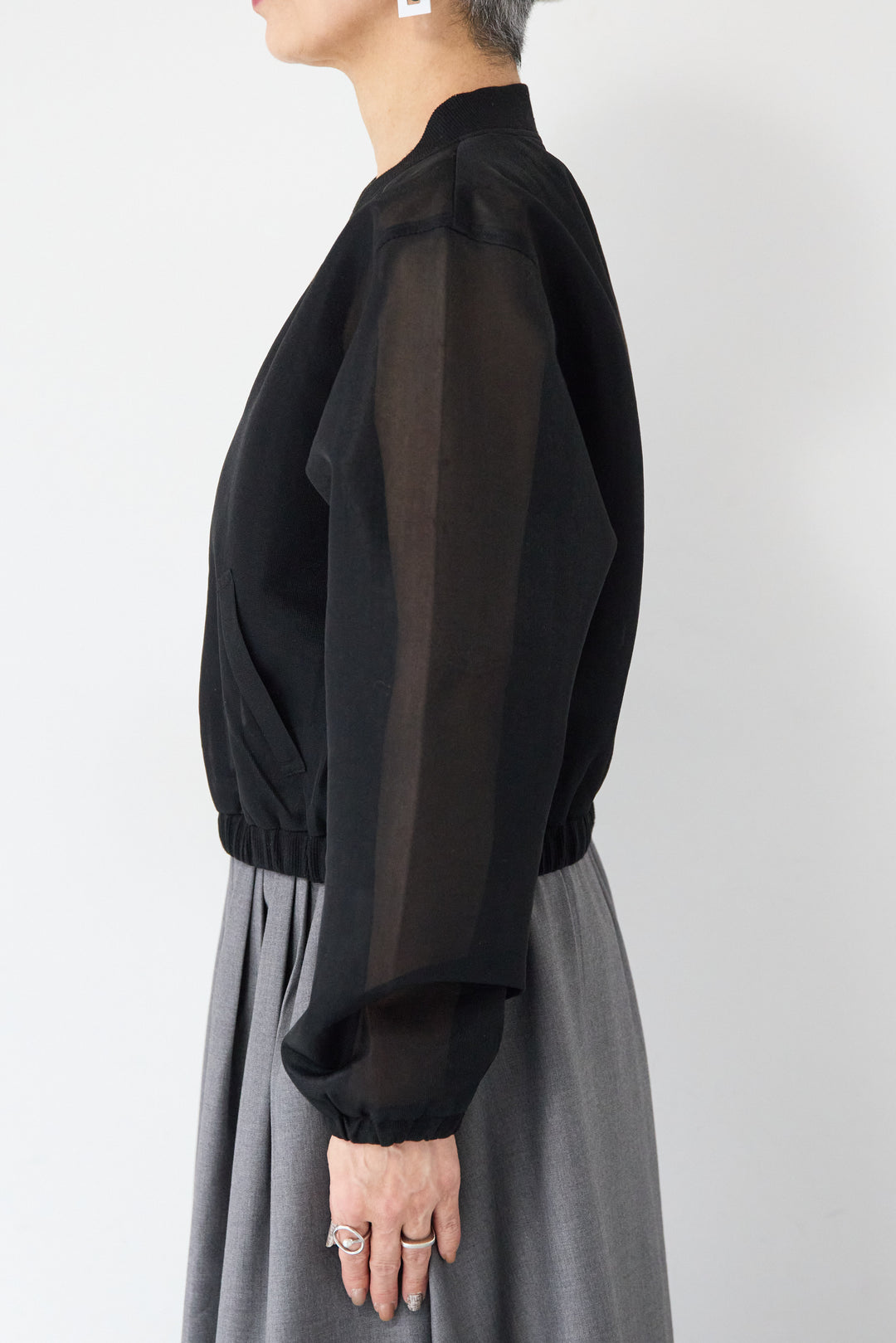 シアーダンボールジップブルゾン