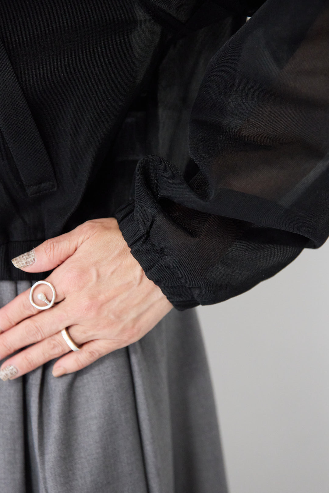 シアーダンボールジップブルゾン