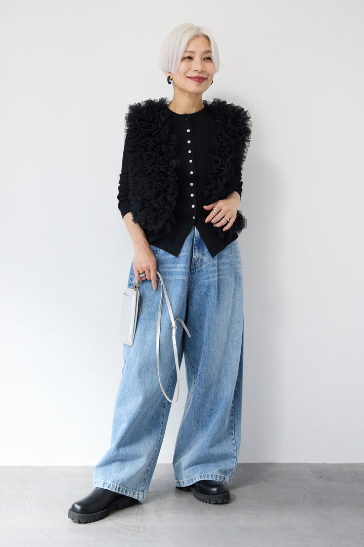 チュールフリルベスト