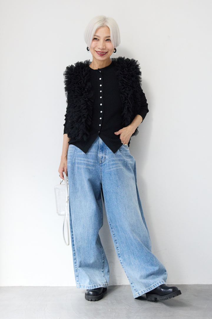 チュールフリルベスト