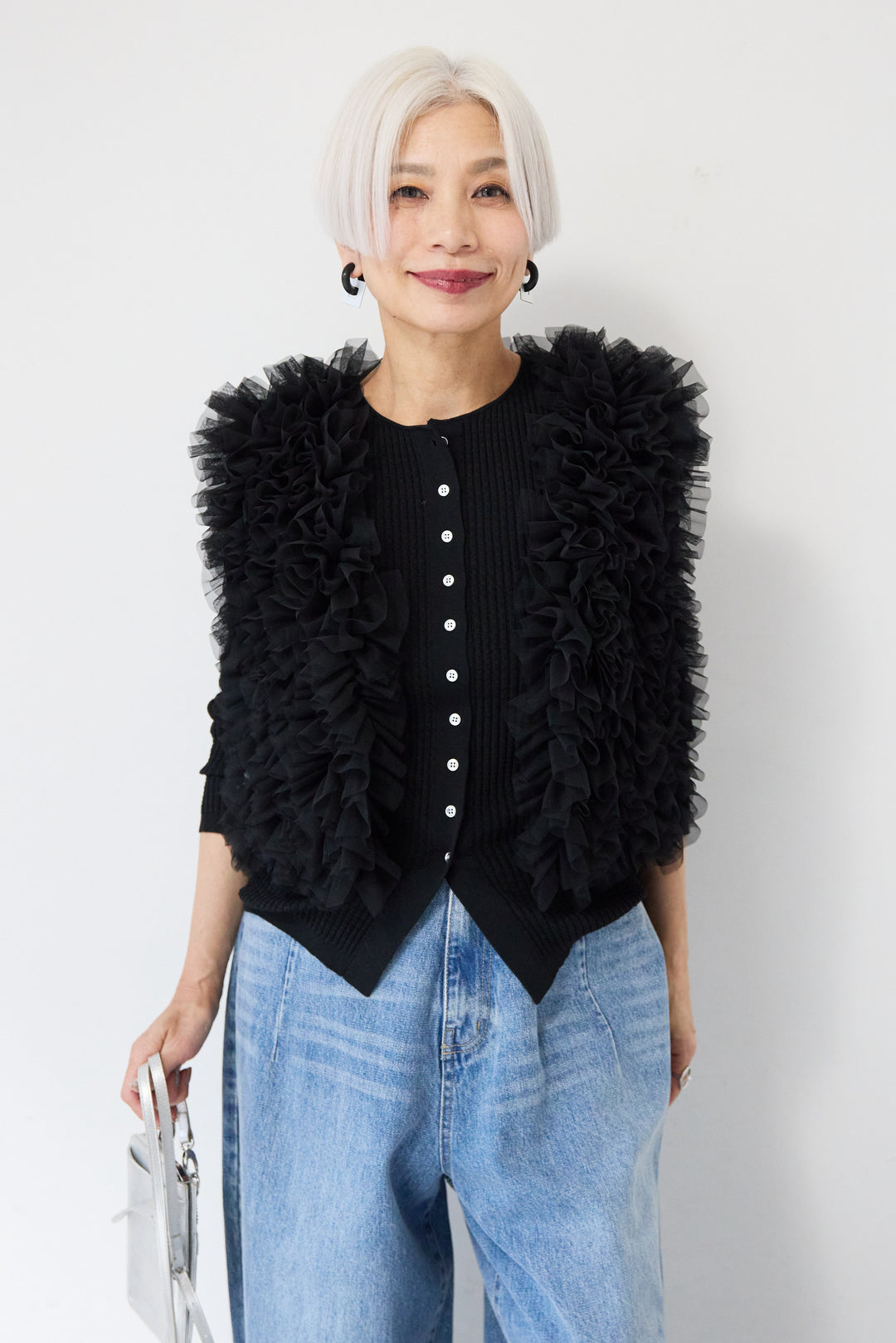 チュールフリルベスト