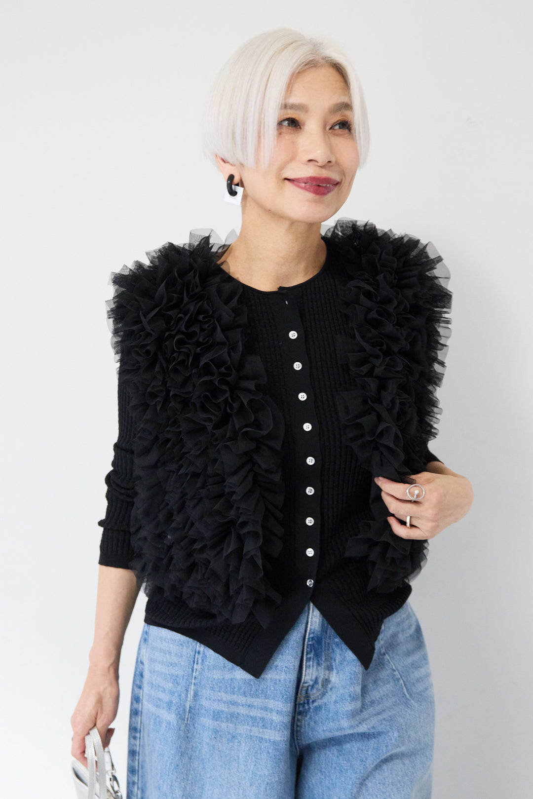 チュールフリルベスト