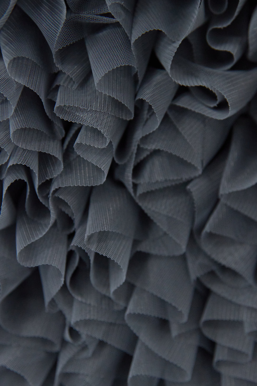 [SET]12Gリブクルーネックカーディガン+チュールフリルベスト(2set)