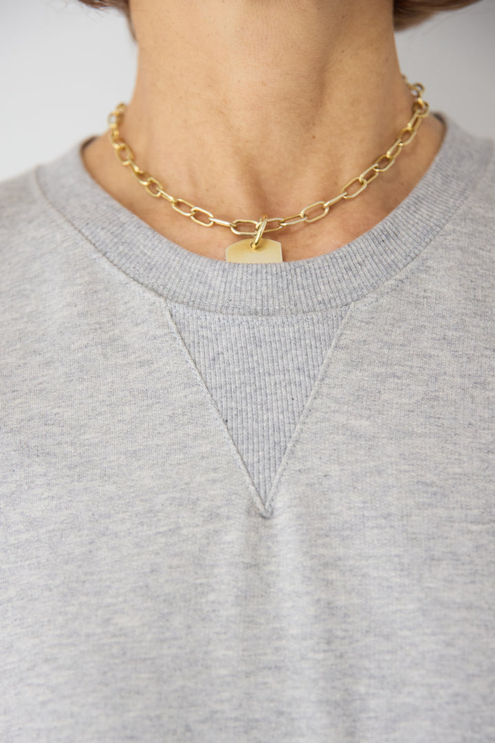 スウェット サイドスリット ロングワンピース