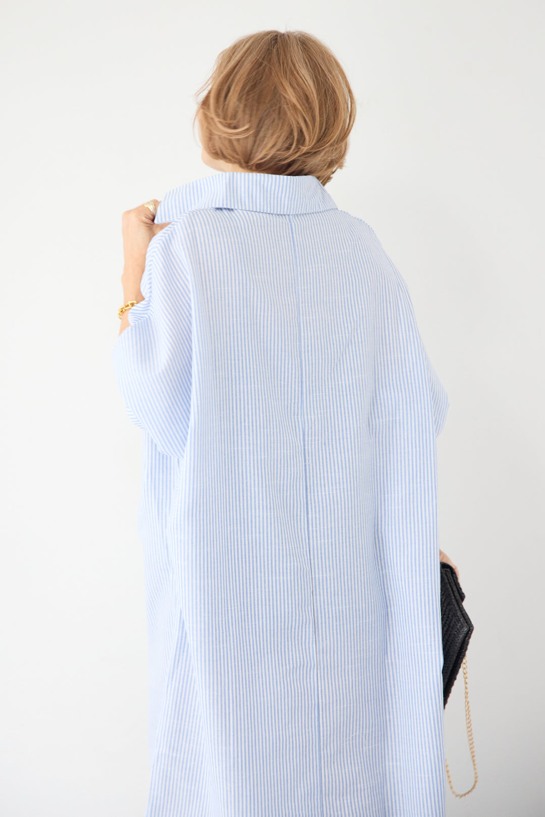 ドルマンスリーブ ロングシャツワンピース