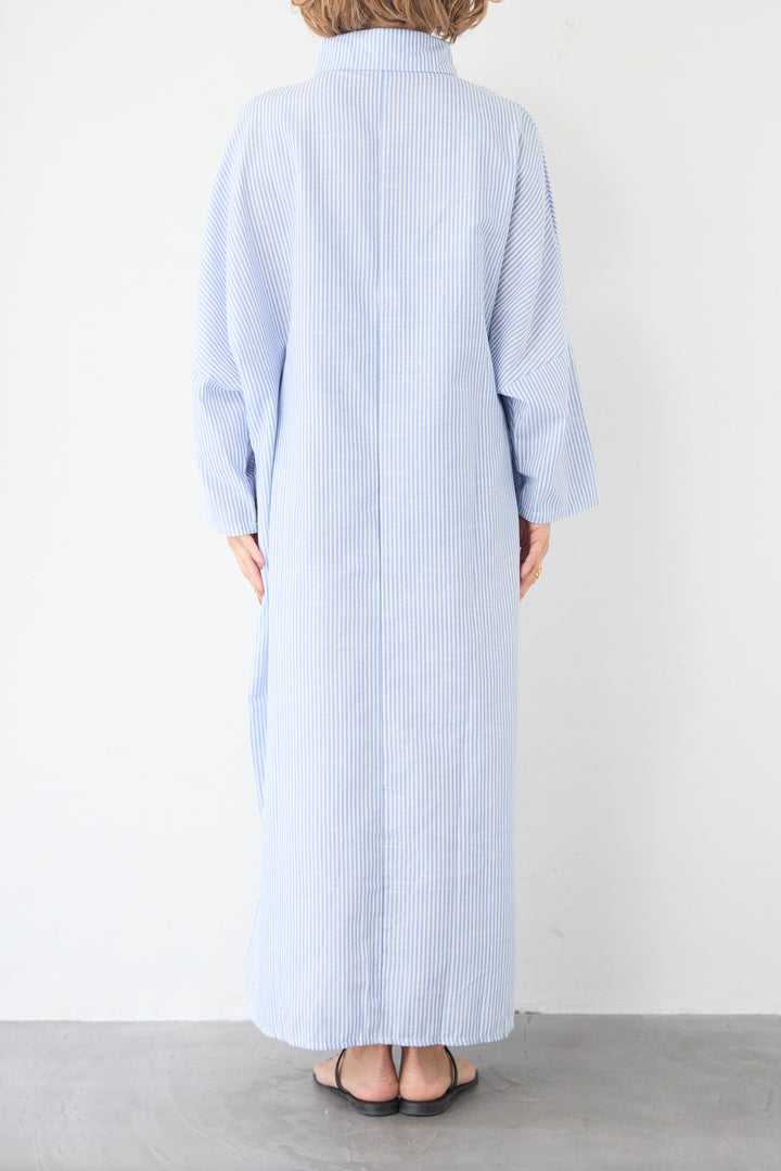 ドルマンスリーブ ロングシャツワンピース