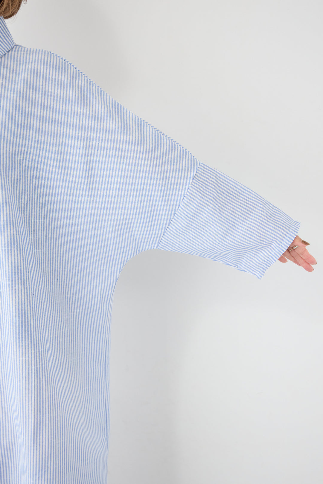 ドルマンスリーブ ロングシャツワンピース