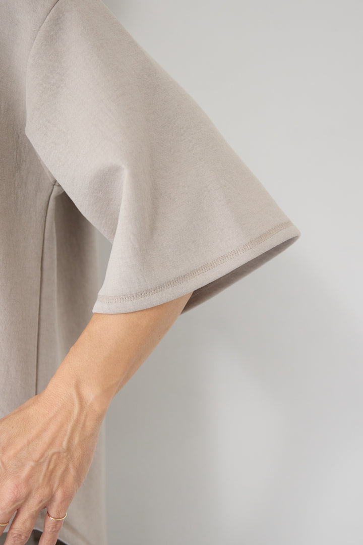 [SET]【セットアップ対応】刺繍ロゴ 5分袖スウェットプルオーバー+【接触冷感】ベルトサロペットパンツ(2set)