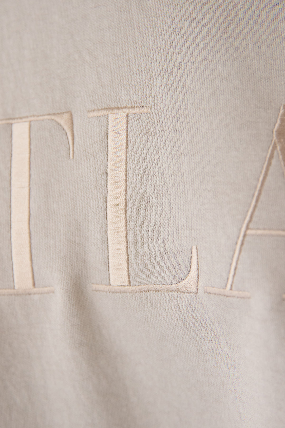 【セットアップ対応】刺繍ロゴ 5分袖スウェットプルオーバー