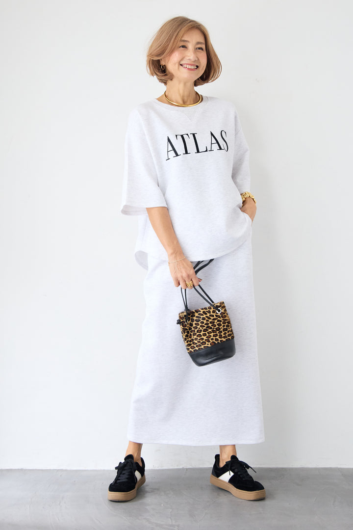 【セットアップ対応】リブウエスト・ロングタイトスカート