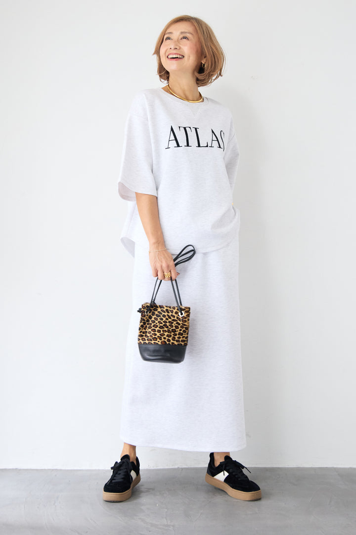 【セットアップ対応】リブウエスト・ロングタイトスカート