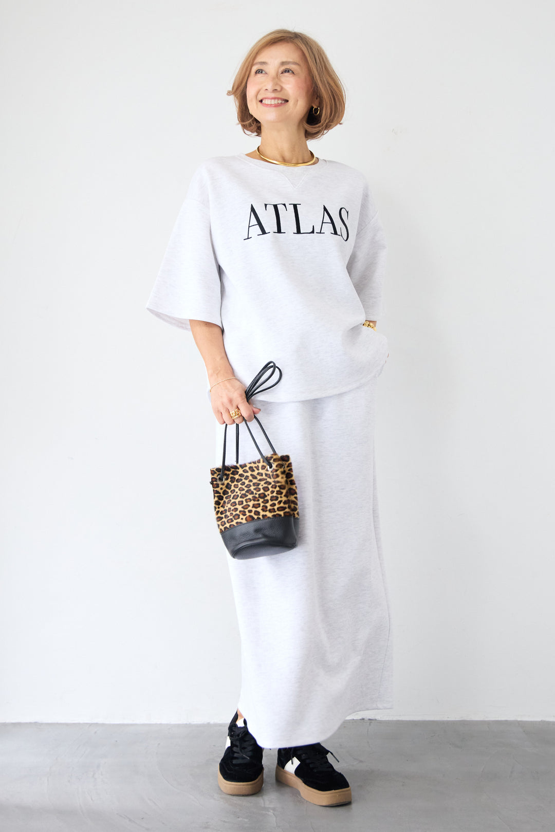 【セットアップ対応】リブウエスト・ロングタイトスカート