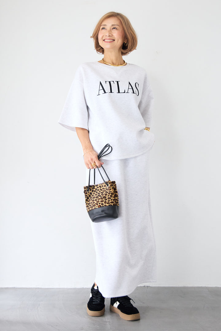 【セットアップ対応】リブウエスト・ロングタイトスカート