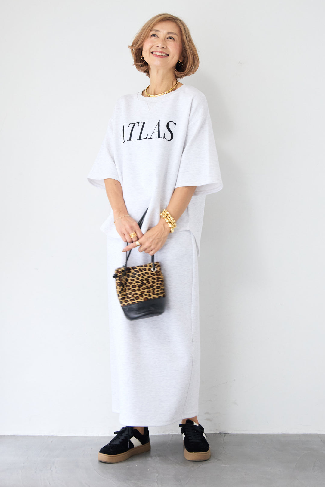 【セットアップ対応】刺繍ロゴ 5分袖スウェットプルオーバー