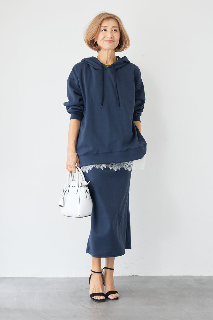 フーディパーカー＆タイトスカート セットアップ