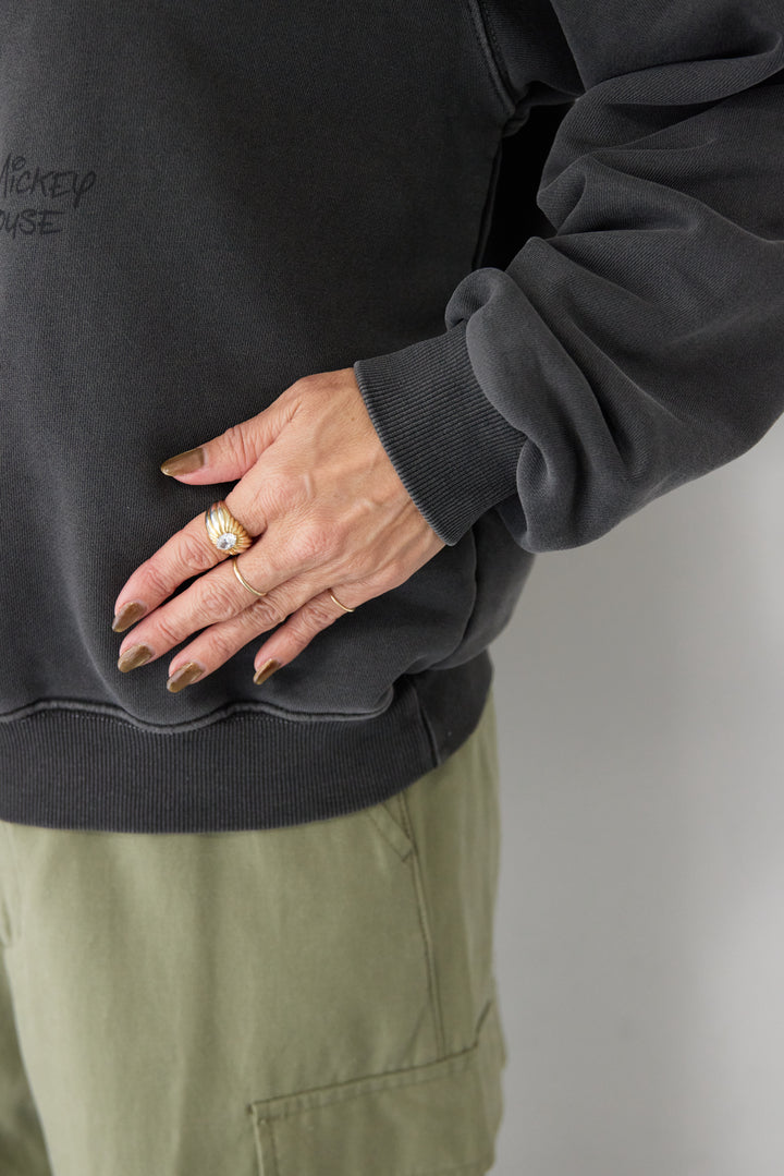 [SET]ヴィンテージライク ミッキースウェット+テンセルカーゴパンツ(2set)