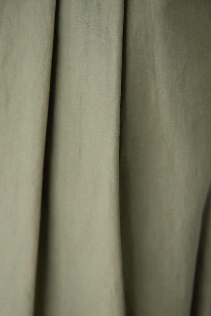 ハイウエスト タックワイドパンツ