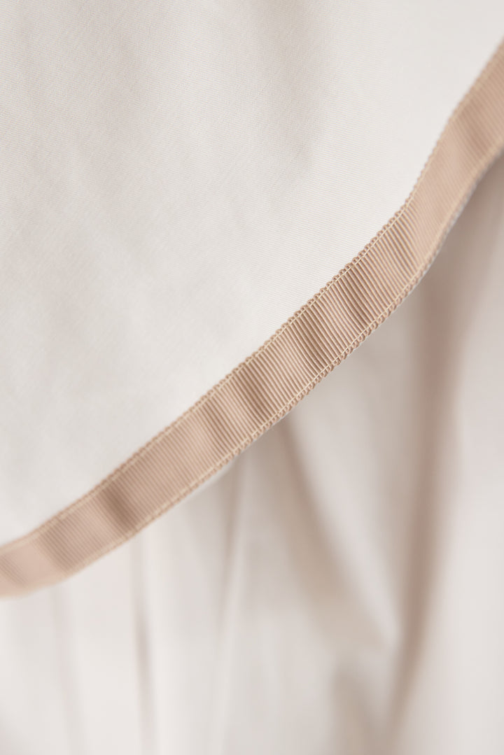 バックフレア 切替ジップアップブルゾン