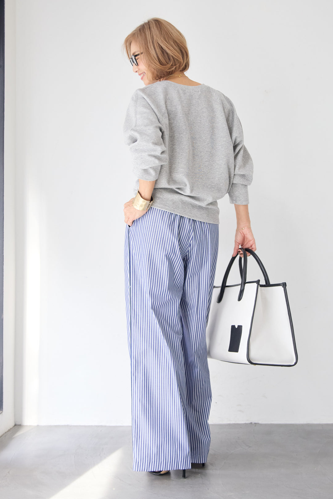 Vネック ラグラン カットソー