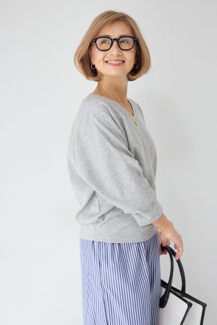 Vネック ラグラン カットソー