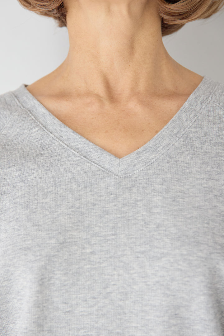 Vネック ラグラン カットソー