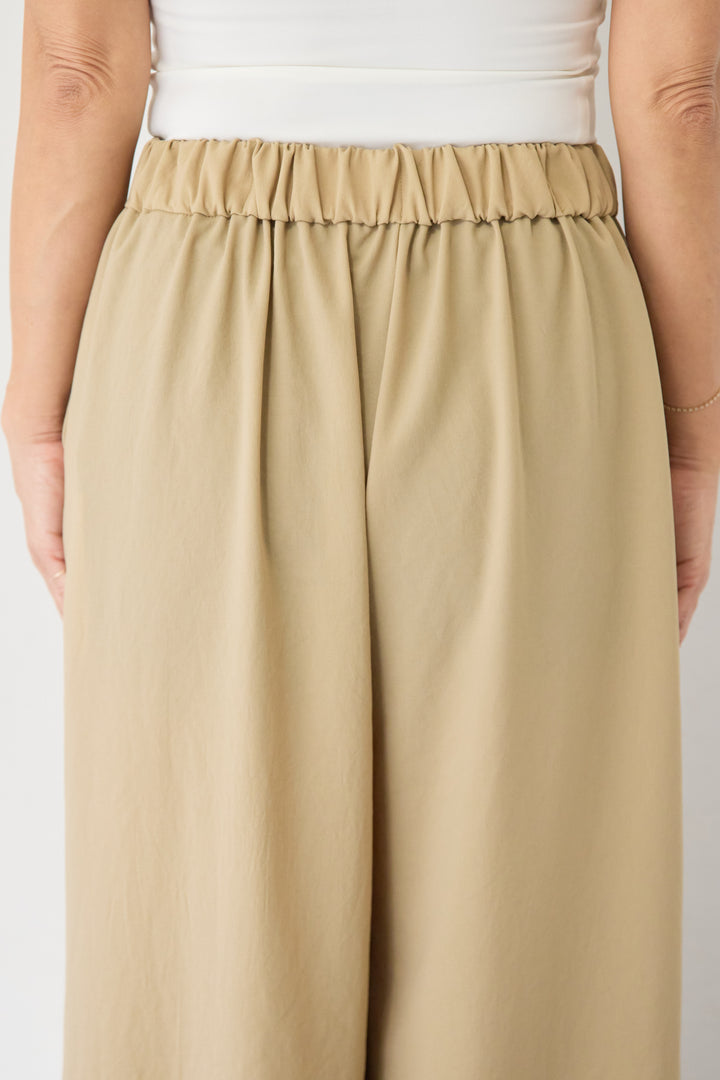 ウエストバックゴム 2ボタンワイドパンツ