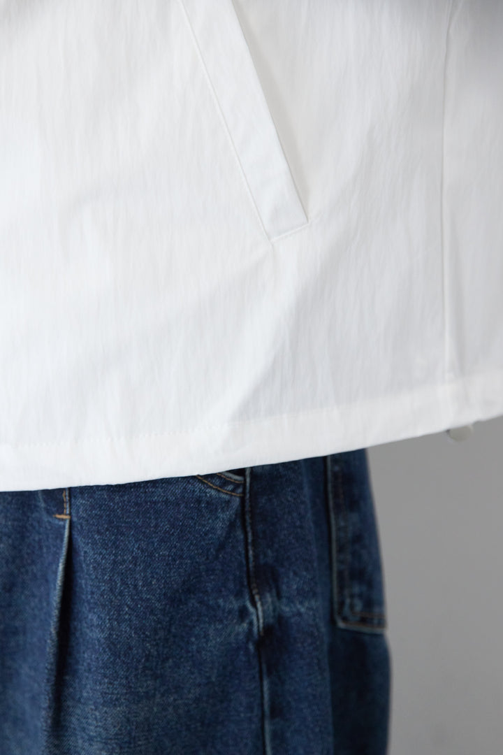 フラワーレース切り替え ジップアップブルゾン