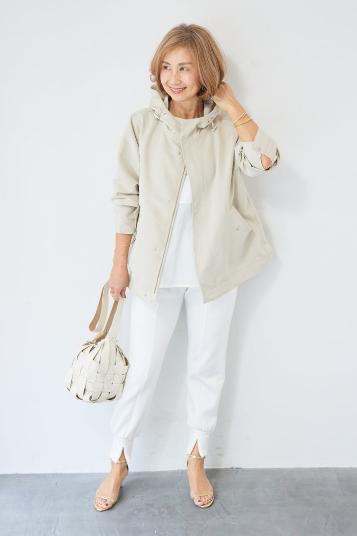 【防花粉】ウエストマーク ドロストコート