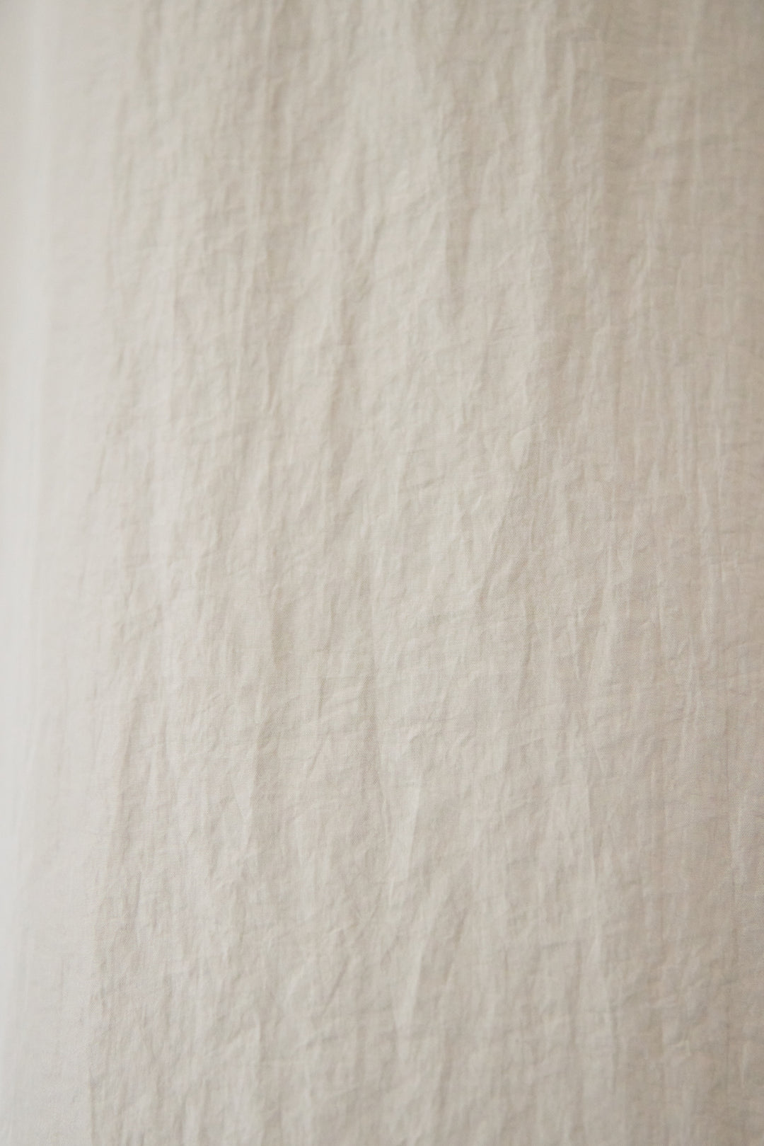 ワッシャー加工 Vネック パフスリーブ ロングワンピース