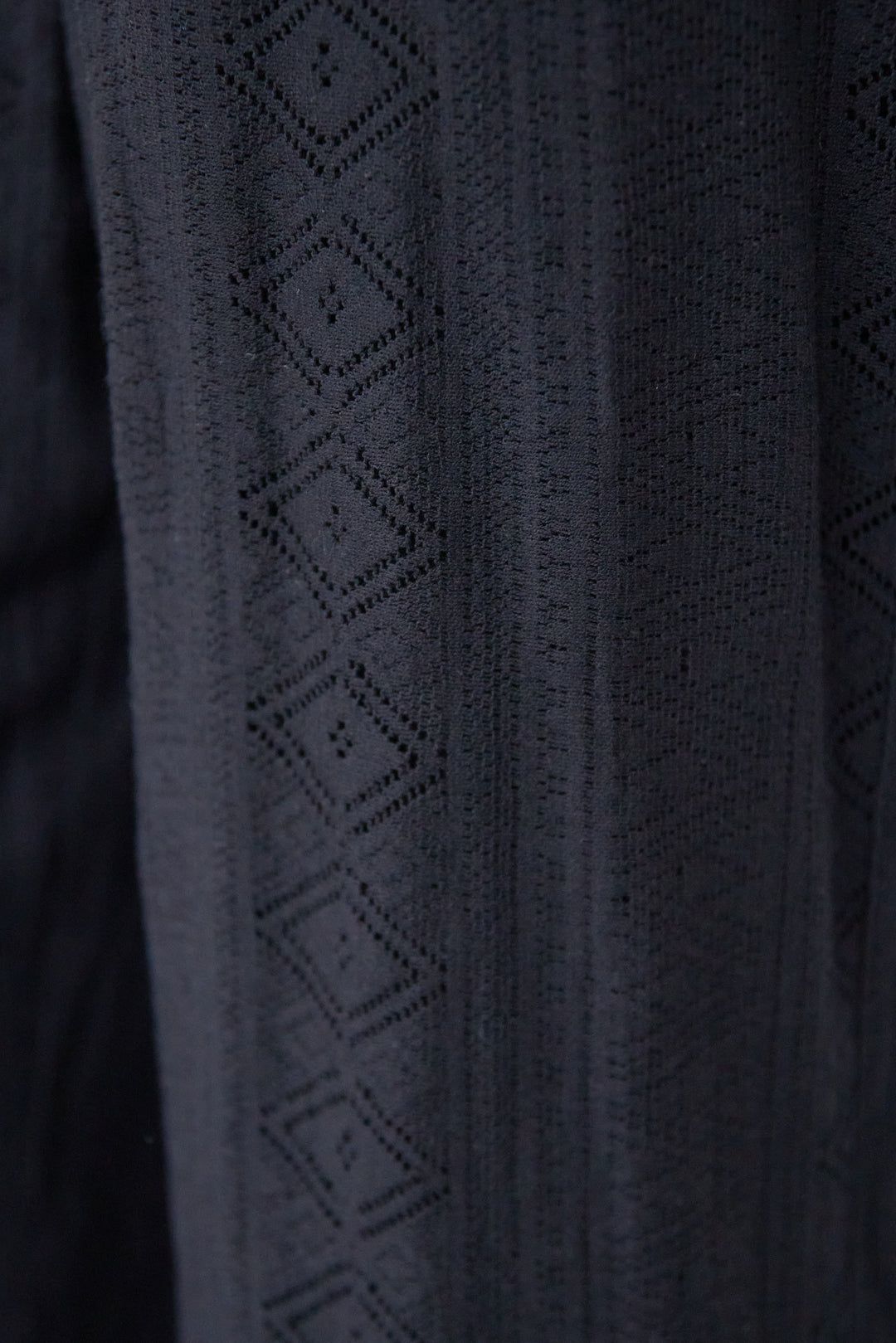 コットン幾何学レース ドビーワイドパンツ