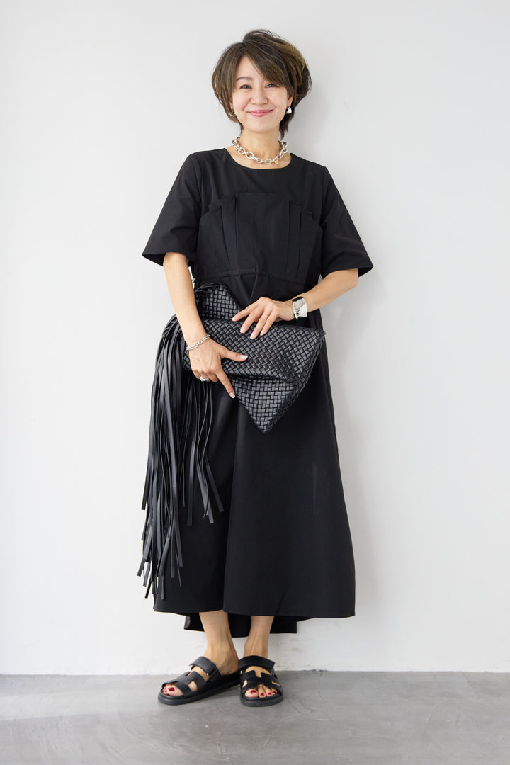 ドロストビスチェドッキングワンピース