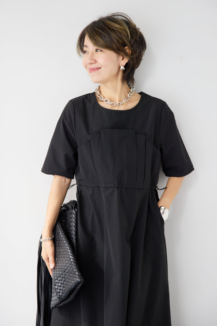 ドロストビスチェドッキングワンピース