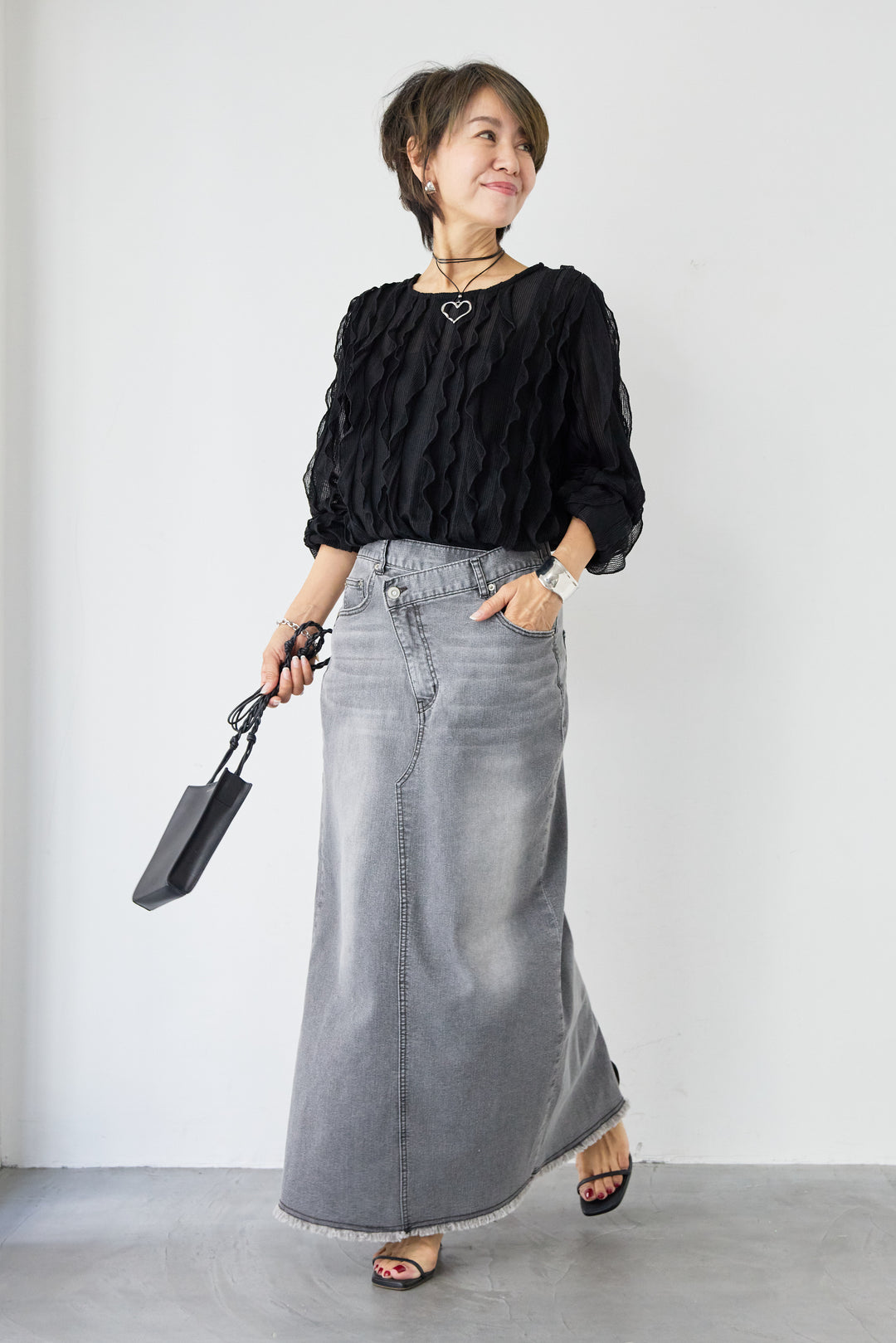 ウエービーレースブラウス