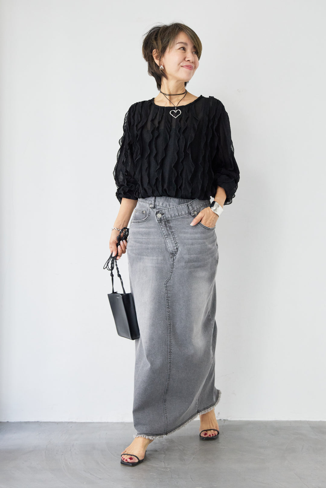 ウエービーレースブラウス